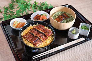 ミニうな丼+うな茶そばセット